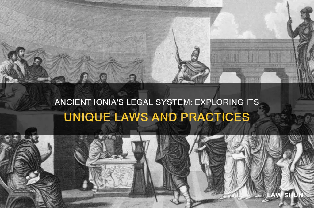 what type of law did ancient ionia have