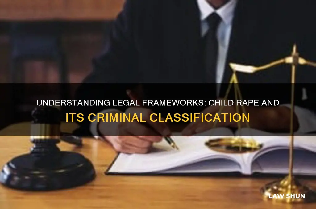 what type of law does child rape fall under