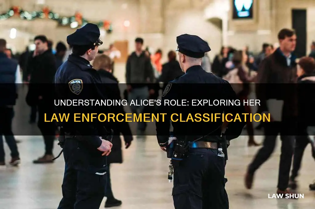 what type of law enforement class is alice