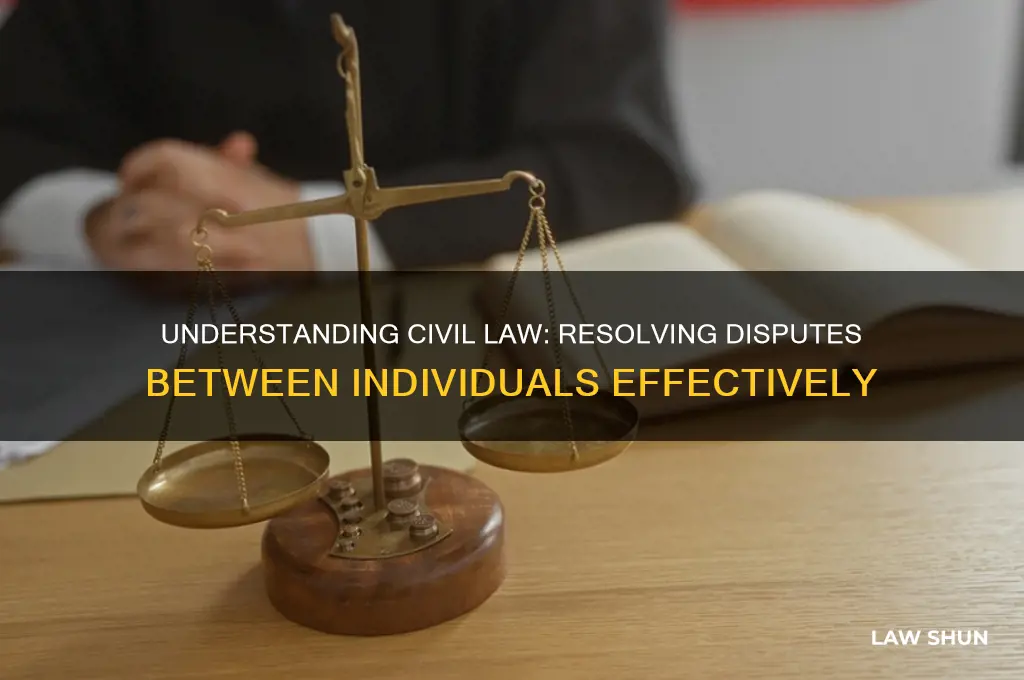 what type of law focuses on disputes between people