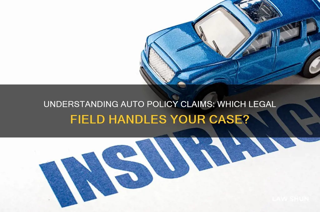 what type of law handles auto policy claims