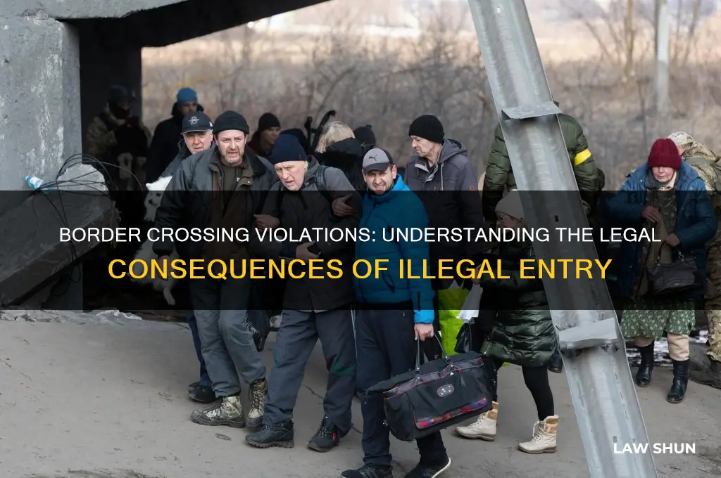 what type of law is broken with a border crossing