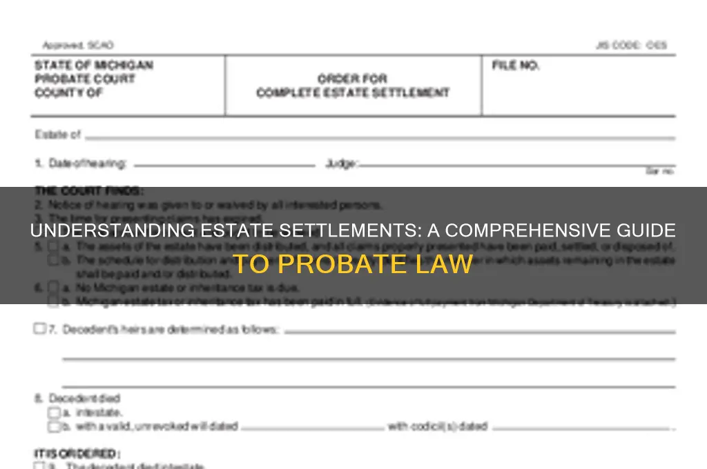 what type of law is estae settlemens