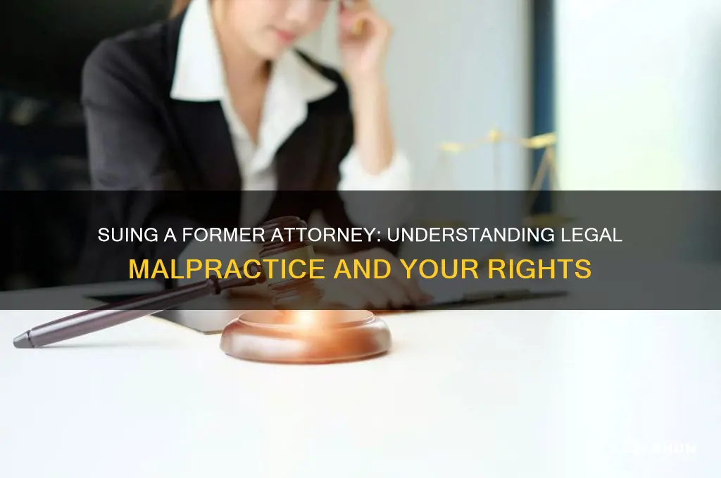 what type of law is suing a former attorney