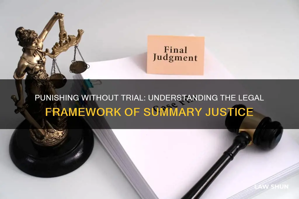 what type of law punishes without a trail