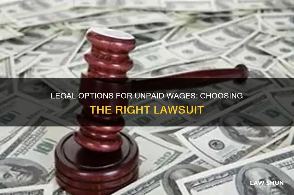 what type of law suite for not paying someone