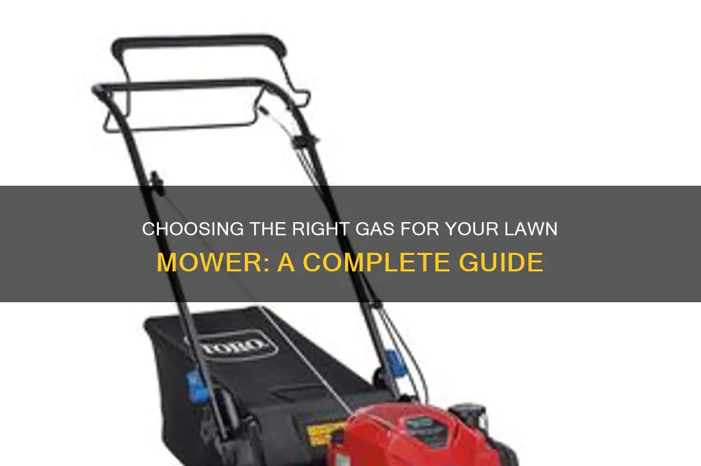 what type ofgas should i put in a law mower