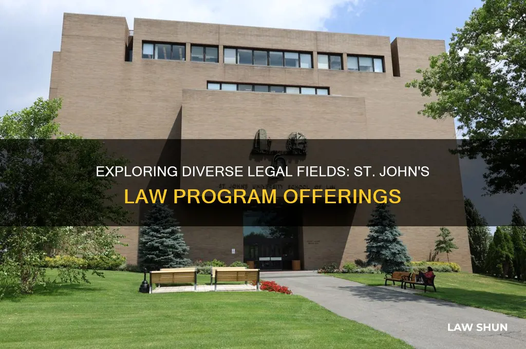 what types of law does st johns law offer