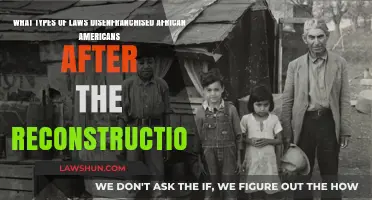 Post-Reconstruction Laws That Disenfranchised African Americans: A Historical Overview