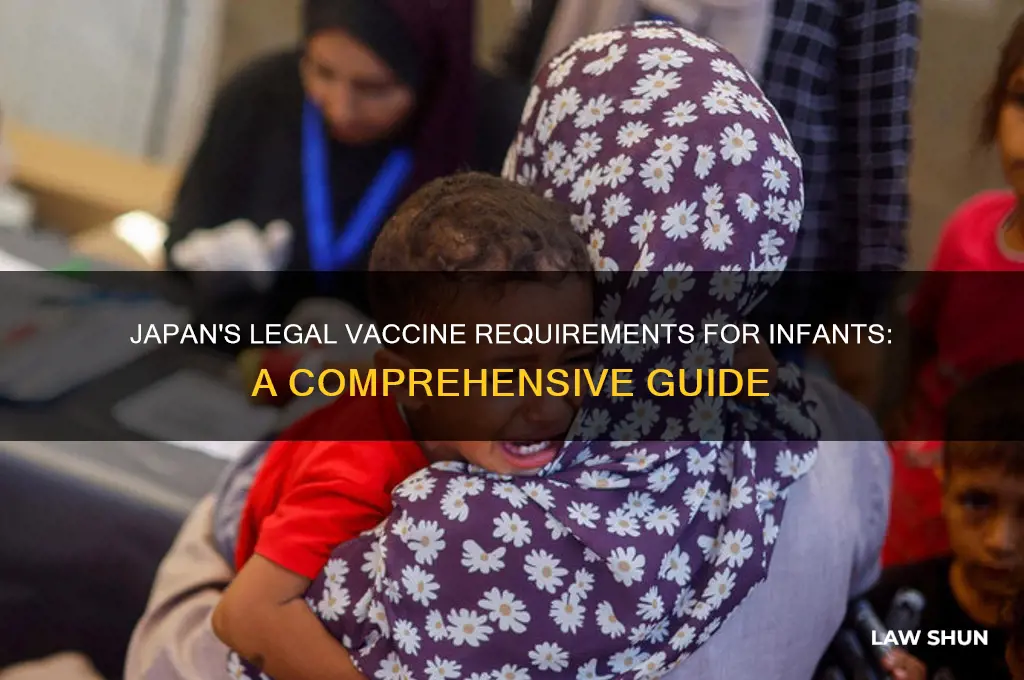 what vaccines are mandated by law for a japanese baby