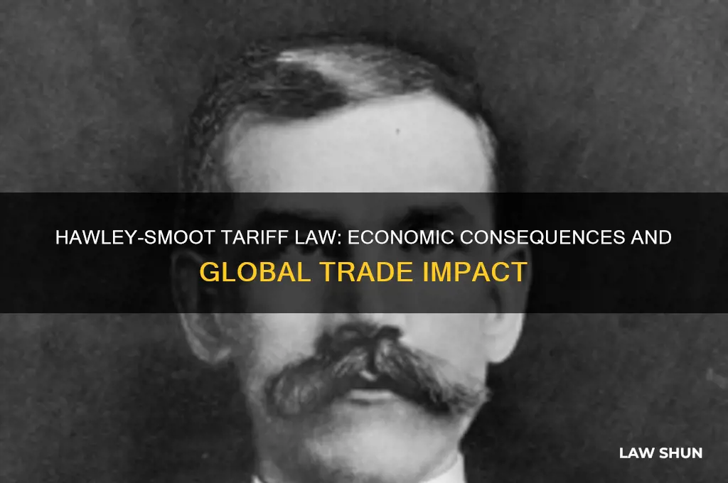 what was a result of the hawley smoot tariff law