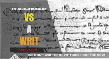 Medieval Law Explained: Bills vs. Writs and Their Legal Roles