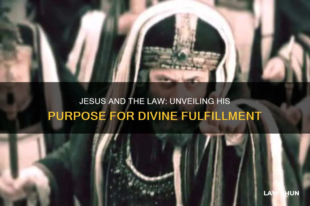 what was jesus purpose regarding the law