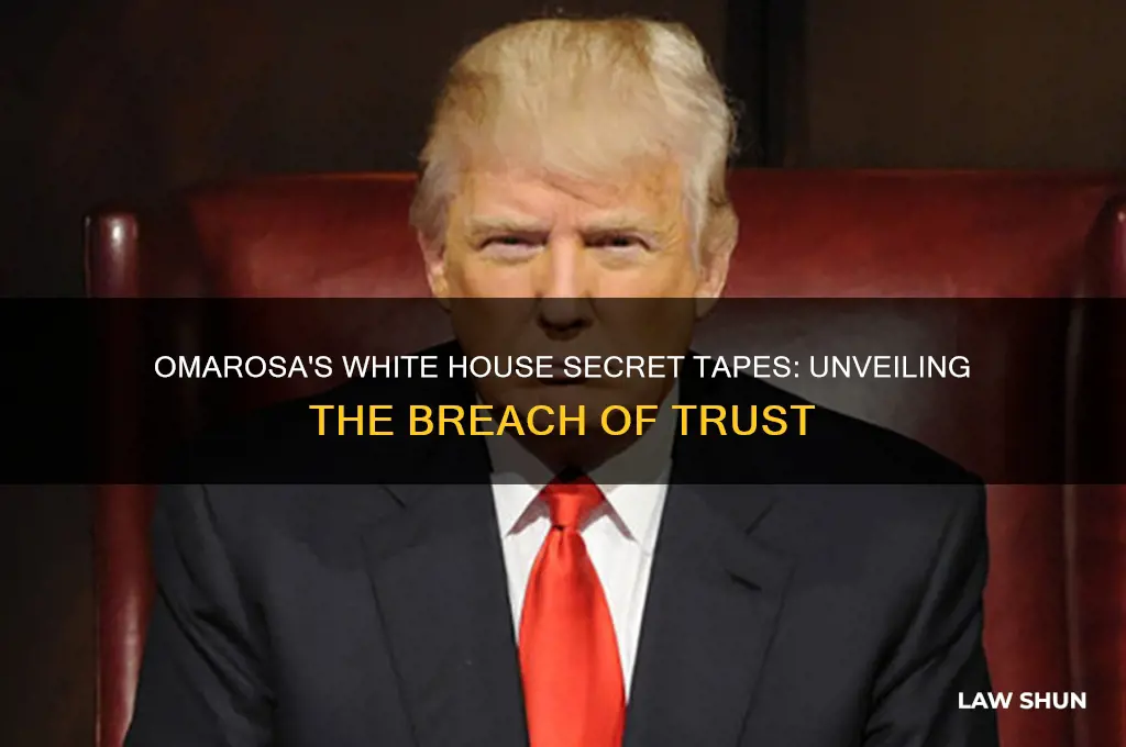 what was omarsa white house breavk law taping in whitehouse