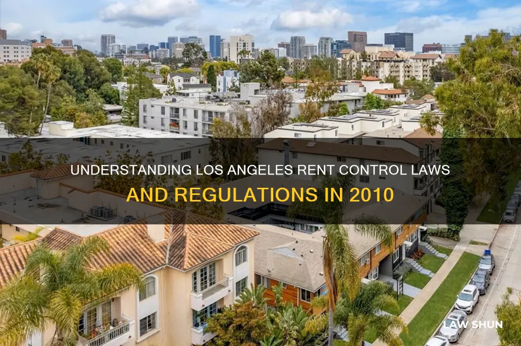what was rent control laws in los angeles in 2010
