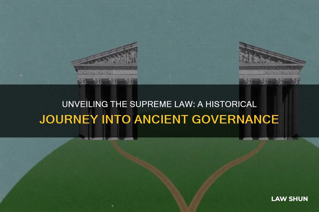what was rhe surpreme law of the land back then