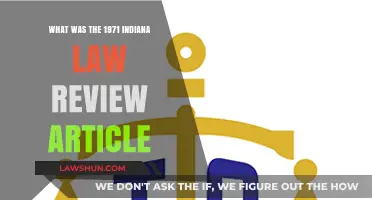 Exploring the 1971 Indiana Law Review Article: A Legal Analysis
