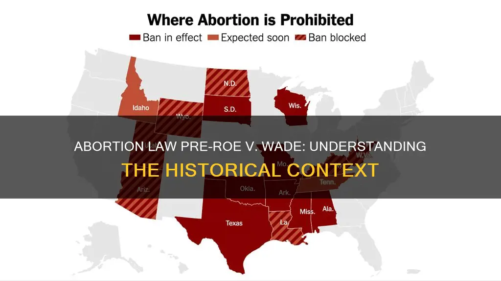 what was the abortion law prior to roe v wade