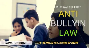 The First Anti-Bullying Law: A Historical Perspective