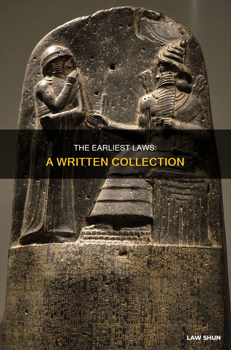 what was the first collection of written laws