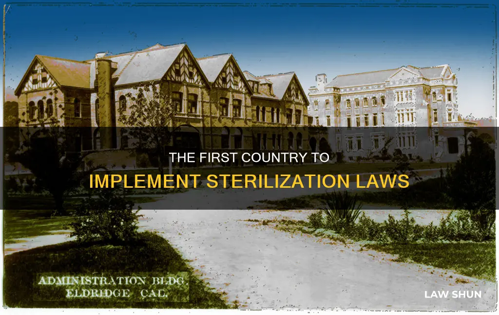 what was the first country to have aterilizarion laws