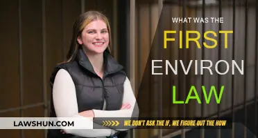 The First Environmental Law: A Historical Perspective