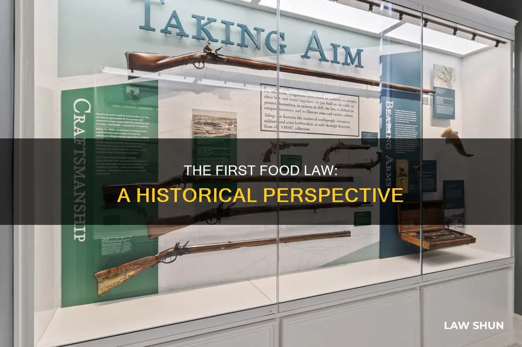 what was the first law covering food