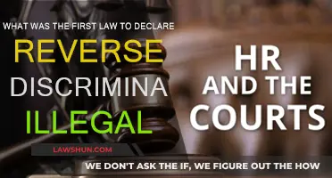 The First Law to Outlaw Reverse Discrimination