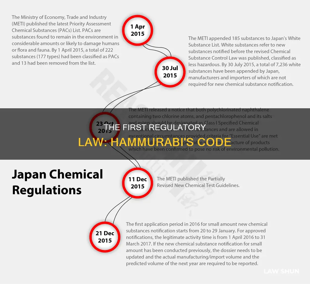 what was the first regulatory law
