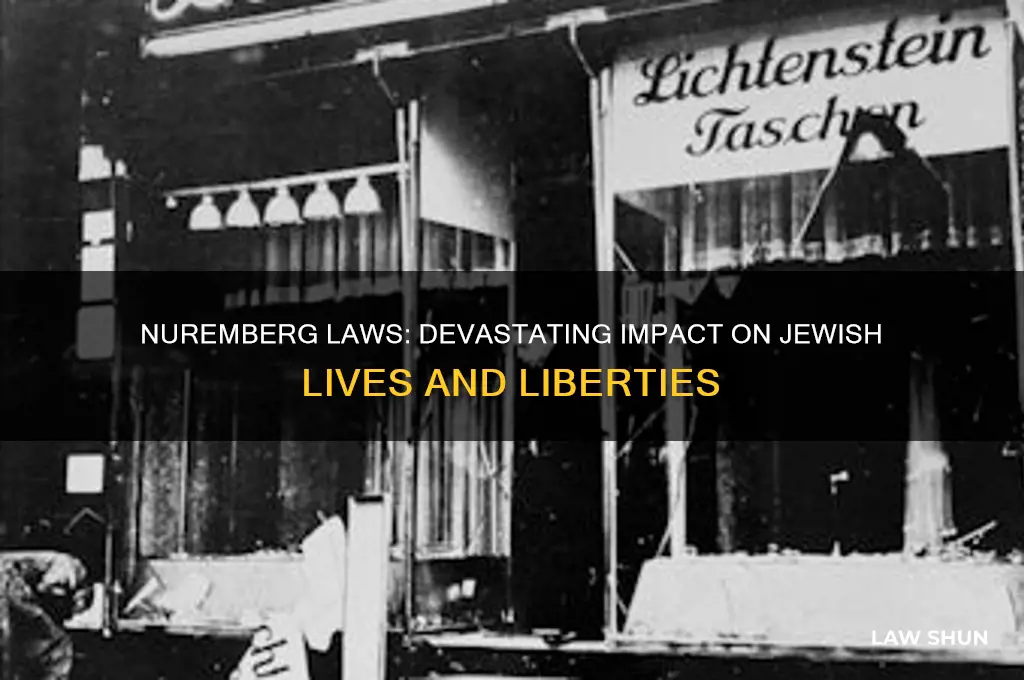 what was the impact of the nuremberg laws on jews