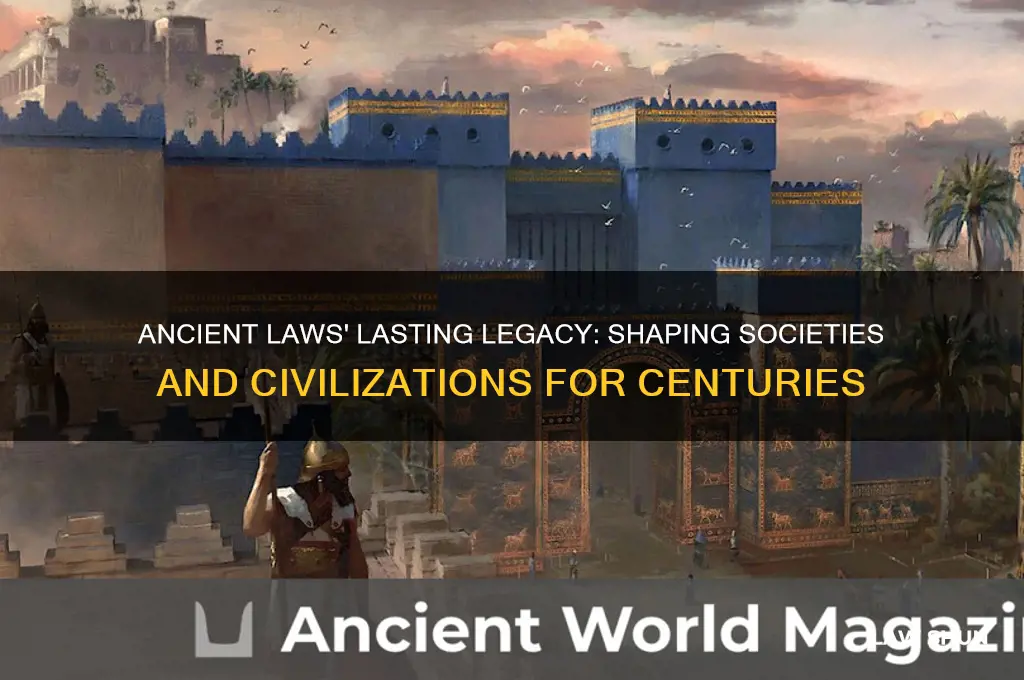 what was the impact of these laws on later civilizations