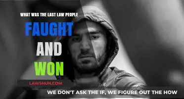 Recent Legal Victory: The Last Law People Fought and Won