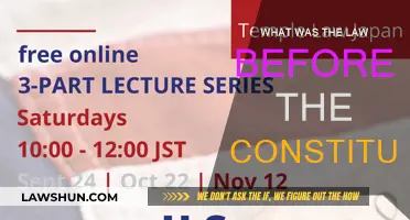 The Pre-Constitution Legal Landscape Explored