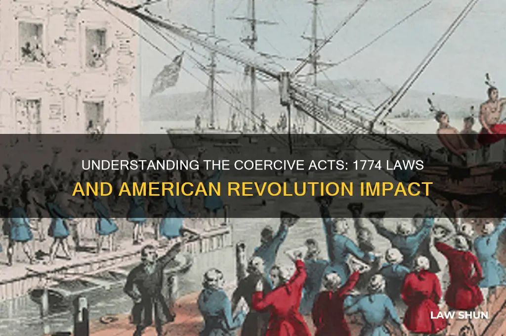 what was the law for intolerable acts 1774
