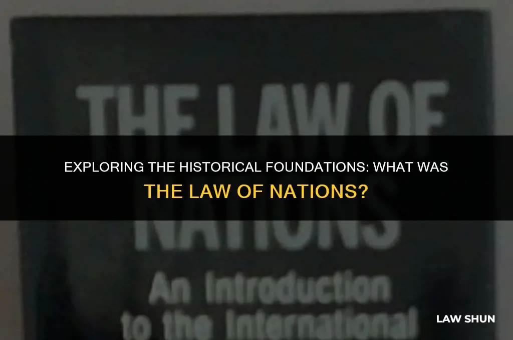 what was the law of nations