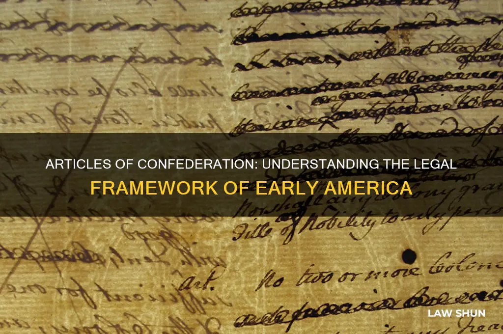 what was the laws during the articles of confederation like