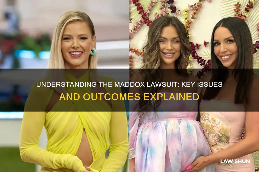 what was the maddox law suit about