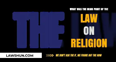 Understanding the Core Purpose of the Law on Religion