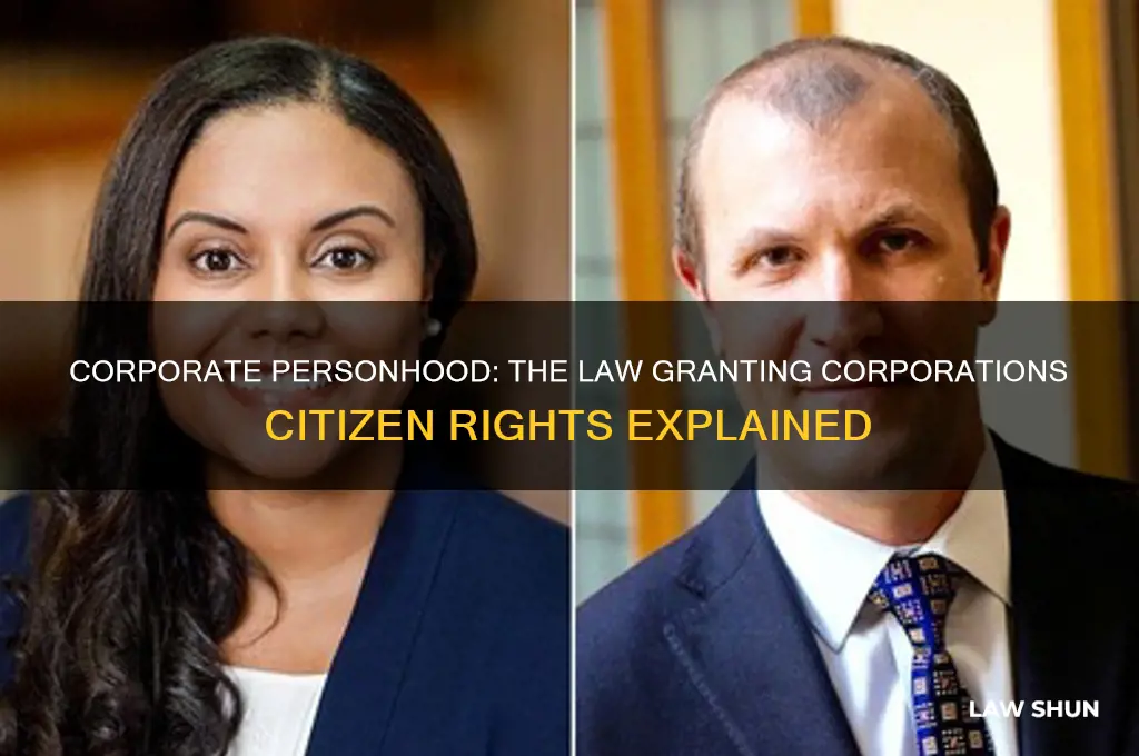 what was the name of law of corporation being citizens