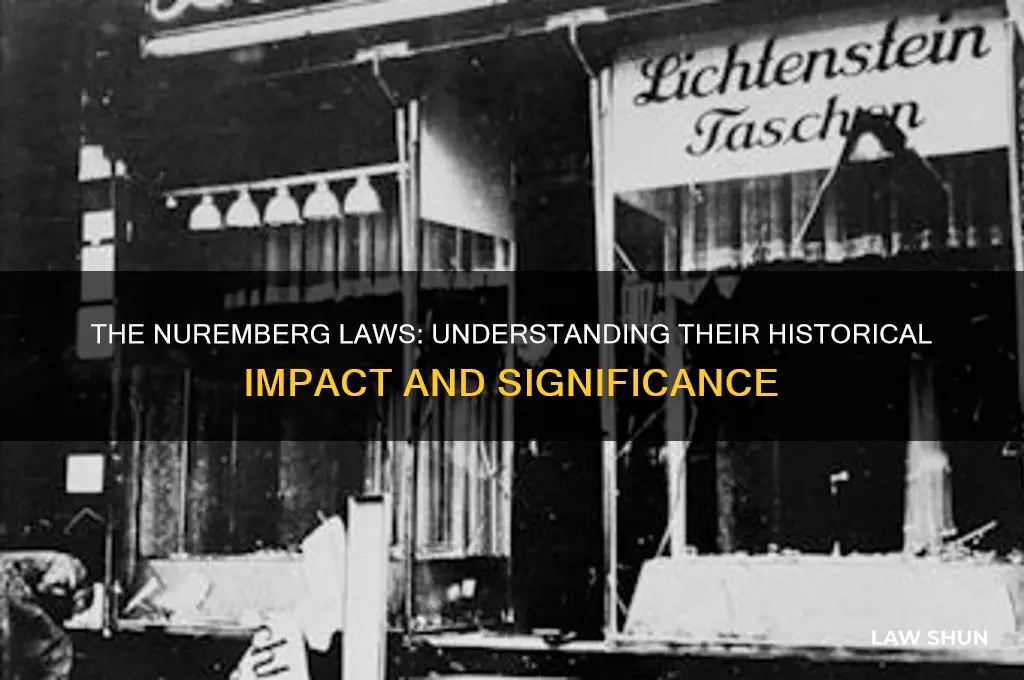 what was the significance of the nuremberg laws answers com