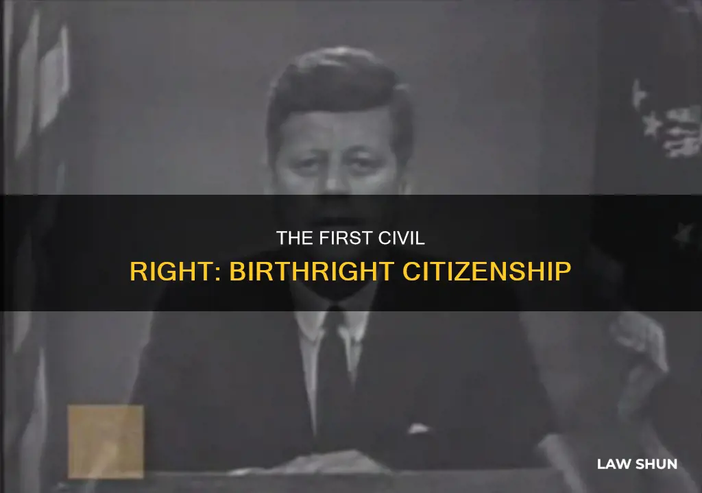 what was the the first civil right under american law