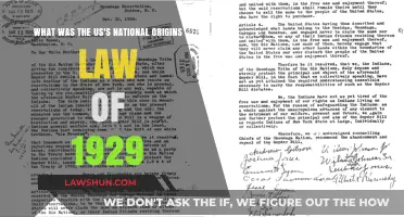 The 1929 US National Origins Act: Restricting Immigration by Ethnicity