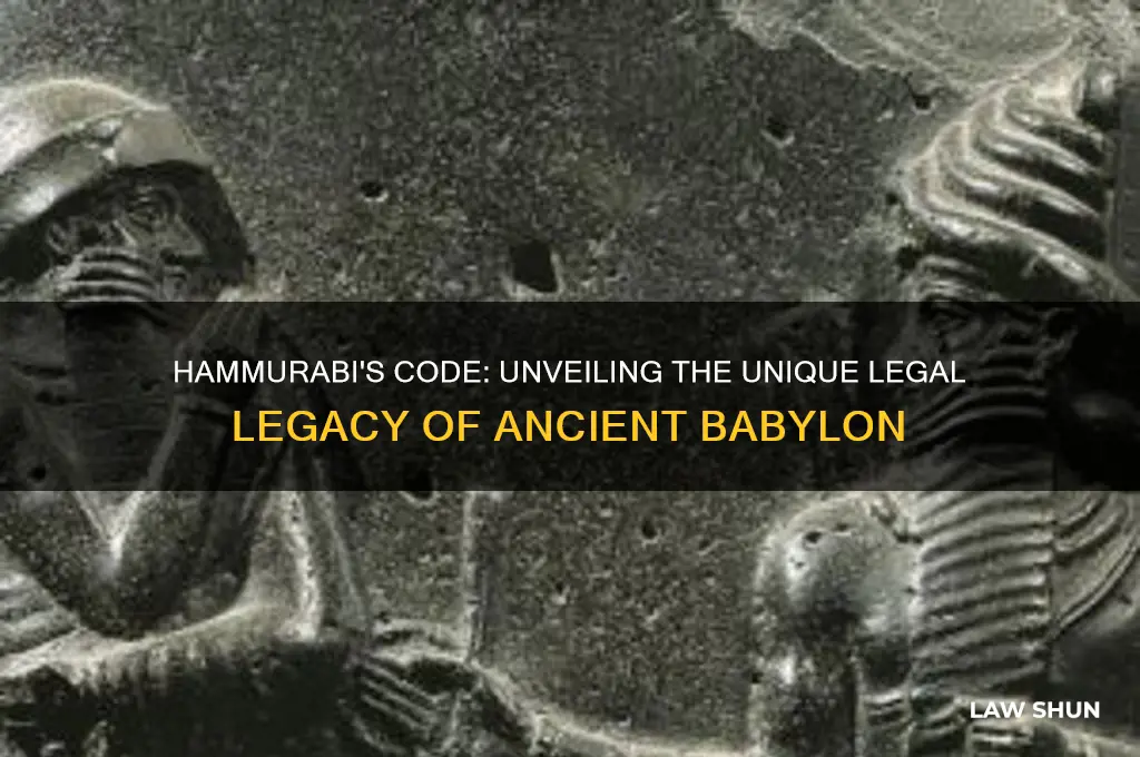 what was unique about hammurabi