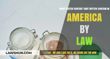 Legal Water Limits in American Butter: Understanding FDA Regulations