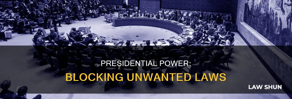 what ways can the president do against a law