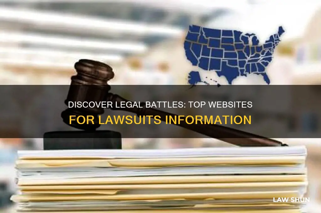 what website informs about law suits