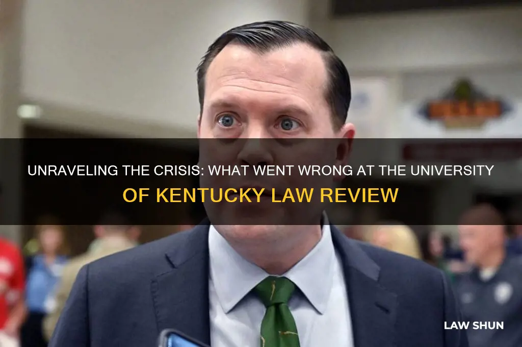 what went wrong at mu kentucky law review