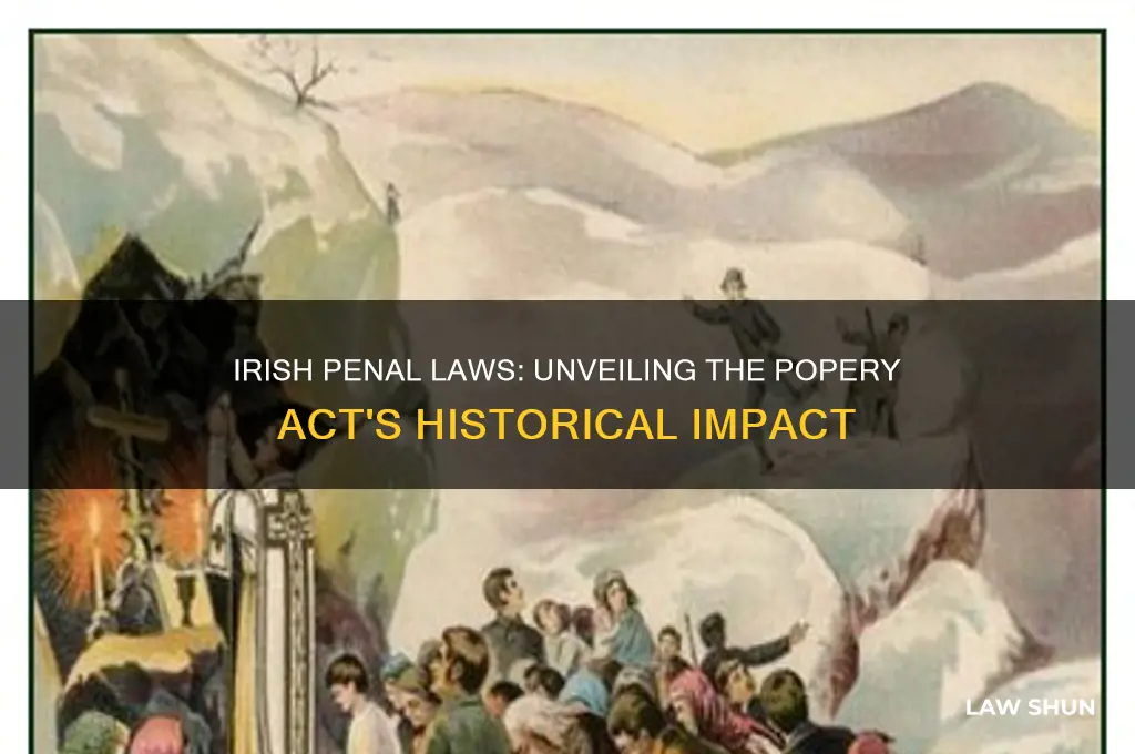 what were irish penal laws aka the popery act