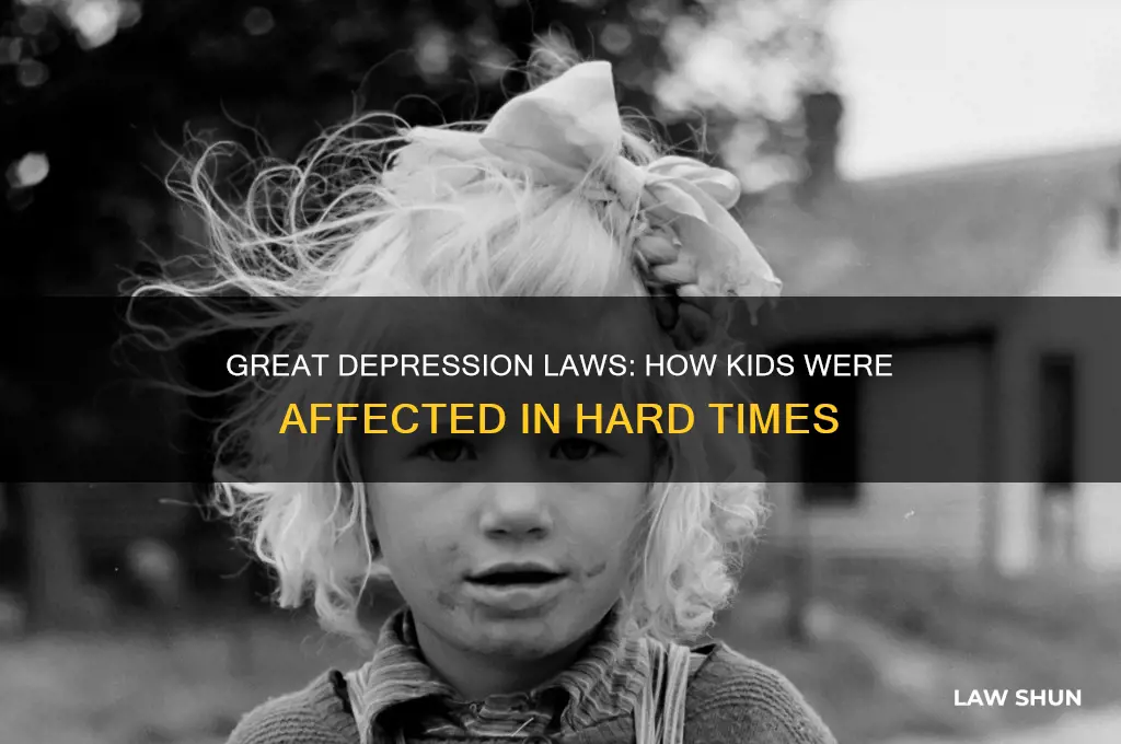 what were some laws during the great depression for kids