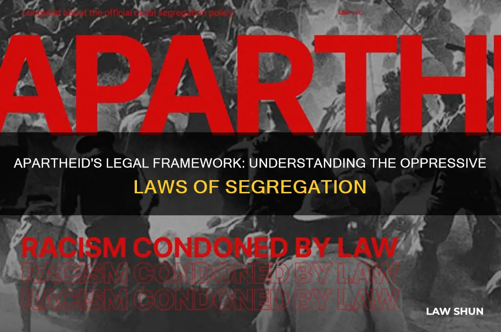 what were some of the laws of the apartheid system